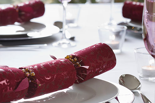 Get your winter tables with pretty napkins